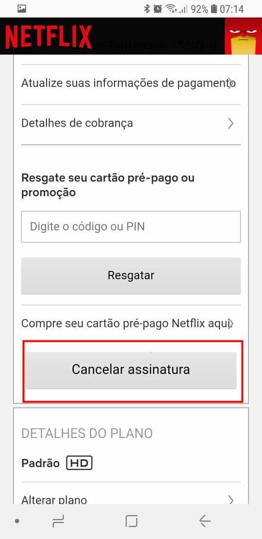 COMO CANCELAR A ASSINATURA DA NETFLIX PELO CELULAR