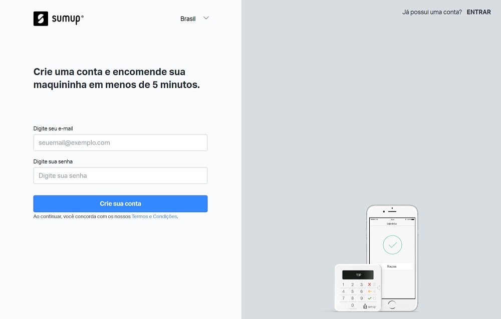 SumUp Cadastro