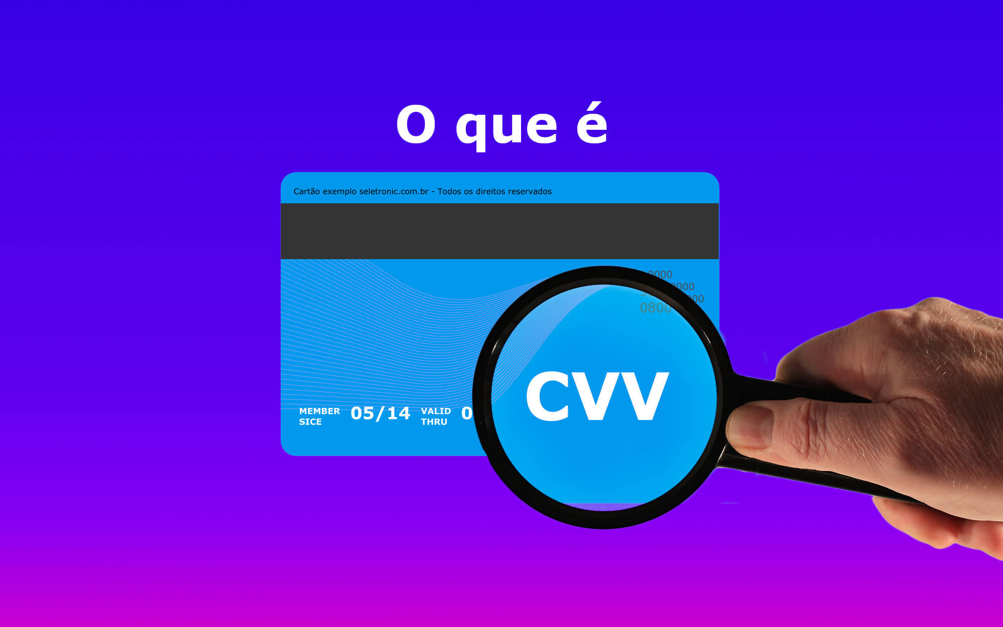 O que é o CVV do Cartão de Crédito